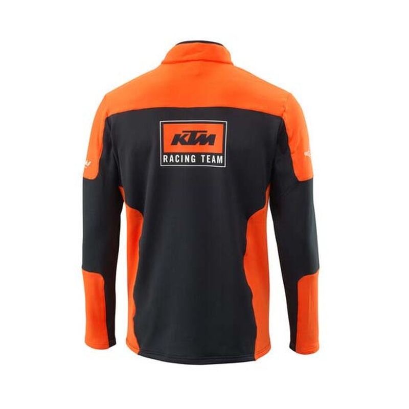 Hoodie KTM Team Halfzip zwart-oranje