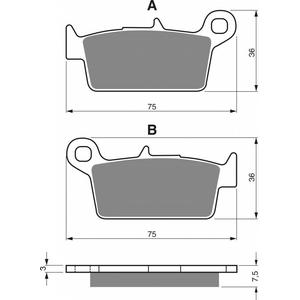Brzdové destičky GOLDFREN AD