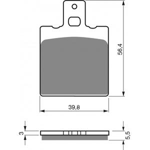 Brzdové destičky GOLDFREN S3