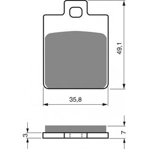 Brzdové destičky GOLDFREN AD