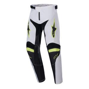 Alpinestars Racer Lucent Kids Motocrossbroek Wit-Zwart-Fluto Geel