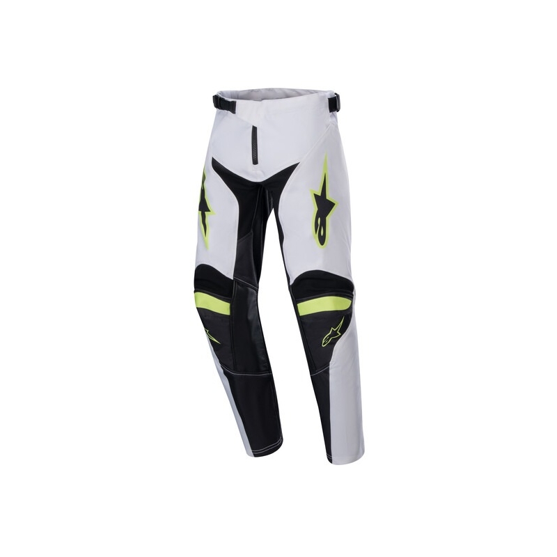 Alpinestars Racer Lucent Kids Motocrossbroek Wit-Zwart-Fluto Geel