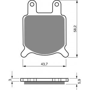 Brzdové destičky GOLDFREN S3
