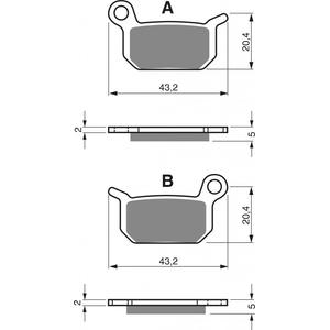 Brzdové destičky GOLDFREN S3