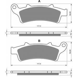 Brzdové destičky GOLDFREN S3