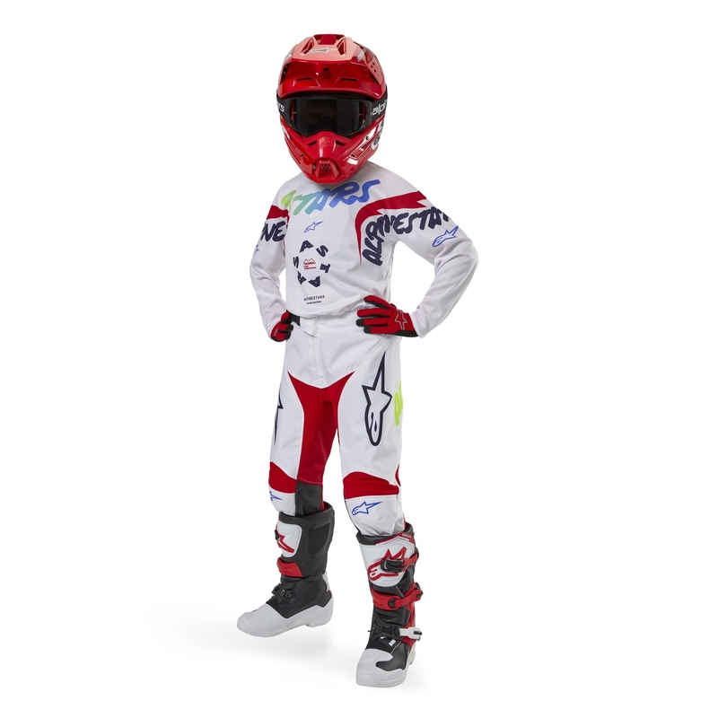 Alpinestars Racer Hana 2024 Kinder Motorcross Broek Wit en Kleur