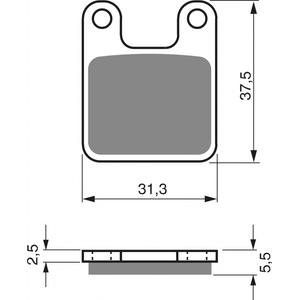 Brzdové destičky GOLDFREN S3