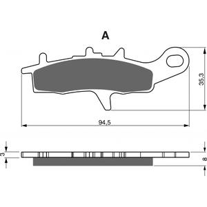 Brzdové destičky GOLDFREN AD