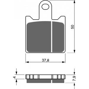 Brzdové destičky GOLDFREN S3