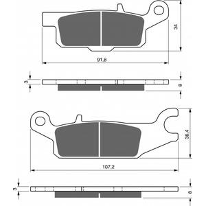 Brzdové destičky GOLDFREN AD