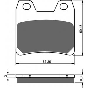 Brzdové destičky GOLDFREN S3