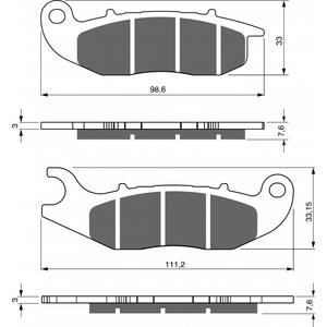 Brzdové destičky GOLDFREN AD