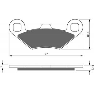 Brzdové destičky GOLDFREN AD