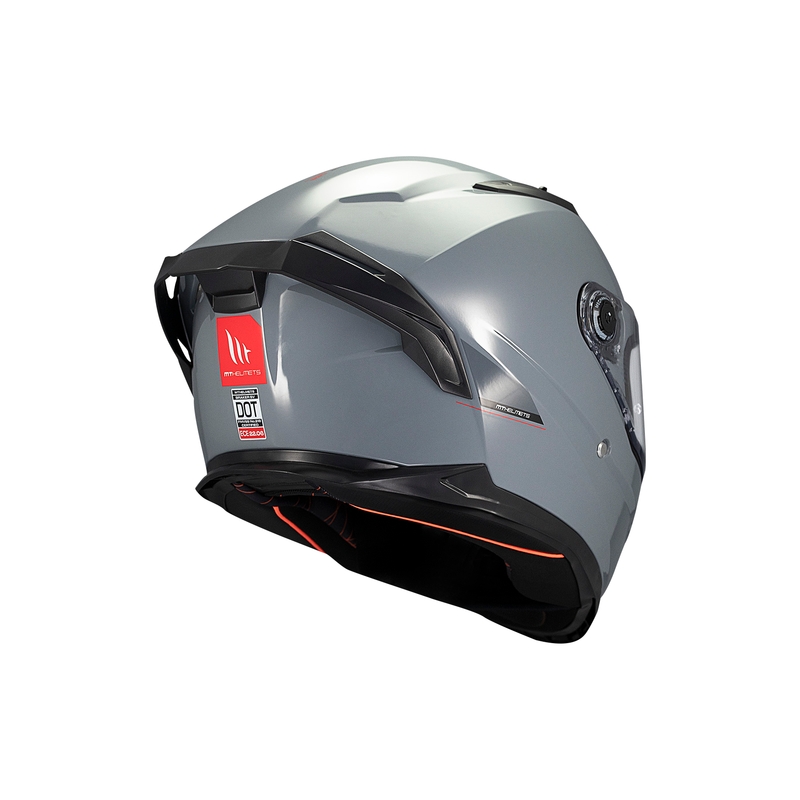 MT BRAKER SV SOLID A12 integraal motorhelm grijs