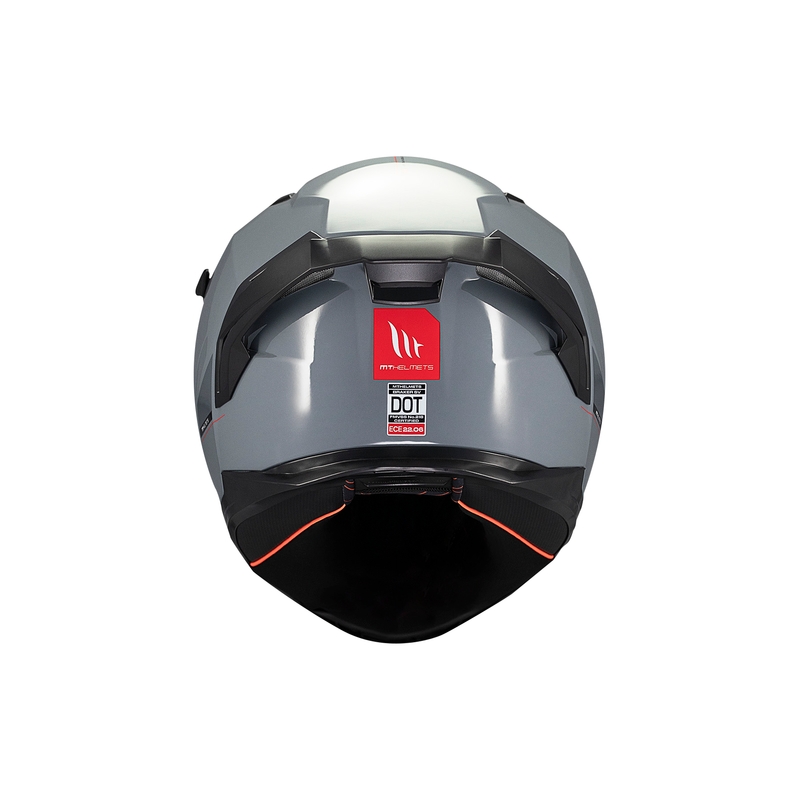 MT BRAKER SV SOLID A12 integraal motorhelm grijs