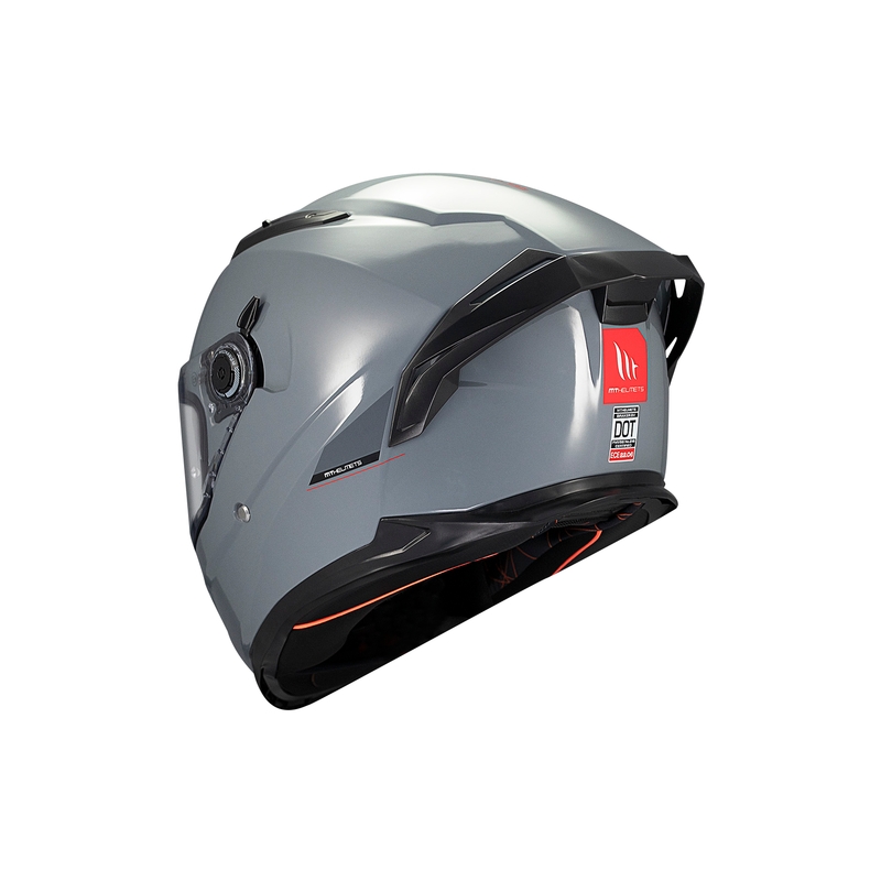 MT BRAKER SV SOLID A12 integraal motorhelm grijs