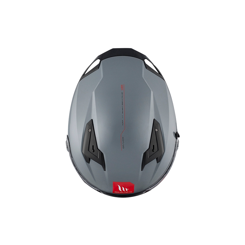 MT BRAKER SV SOLID A12 integraal motorhelm grijs