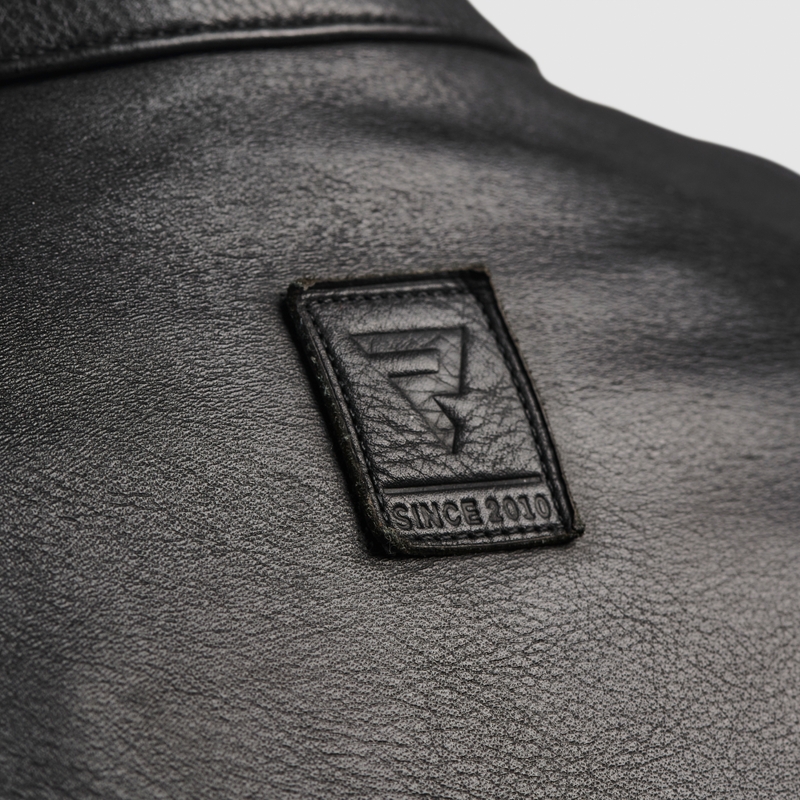 Leren motorjas Rebelhorn Hunter II zwart