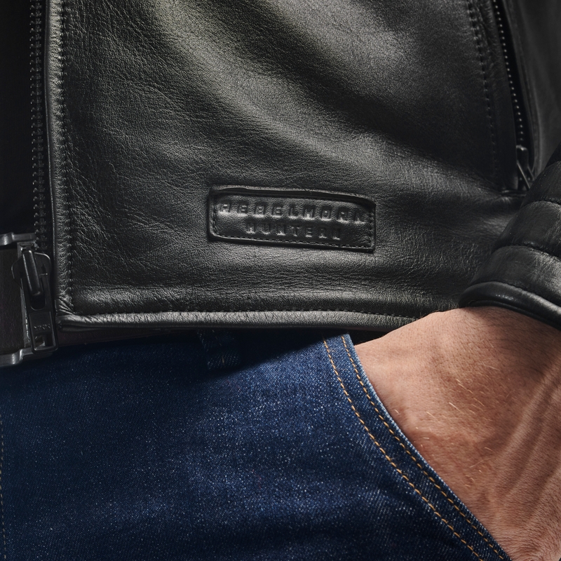 Leren motorjas Rebelhorn Hunter II zwart