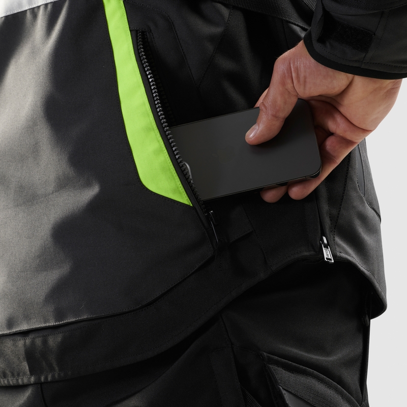Rebelhorn Hiker IV zwart-grijs-fluo geel motorjack