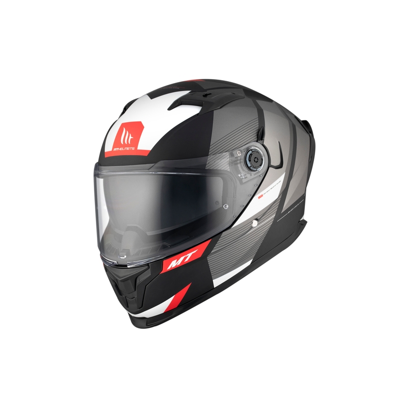 MT BRAKER CHENTO B0 integraal motorhelm zwart-grijs-wit