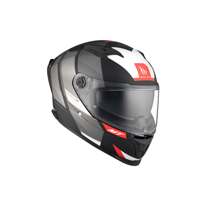 MT BRAKER CHENTO B0 integraal motorhelm zwart-grijs-wit