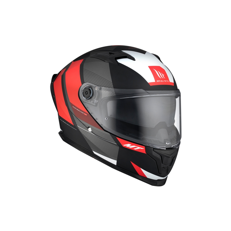 MT BRAKER CHENTO B5 grijs-rood-wit integraal motorhelm
