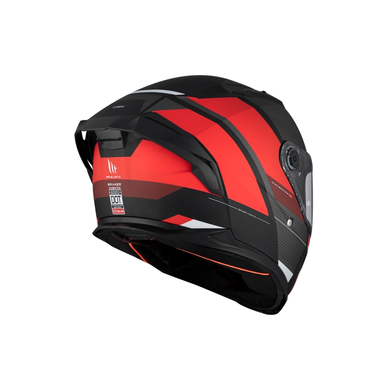 MT BRAKER CHENTO B5 grijs-rood-wit integraal motorhelm
