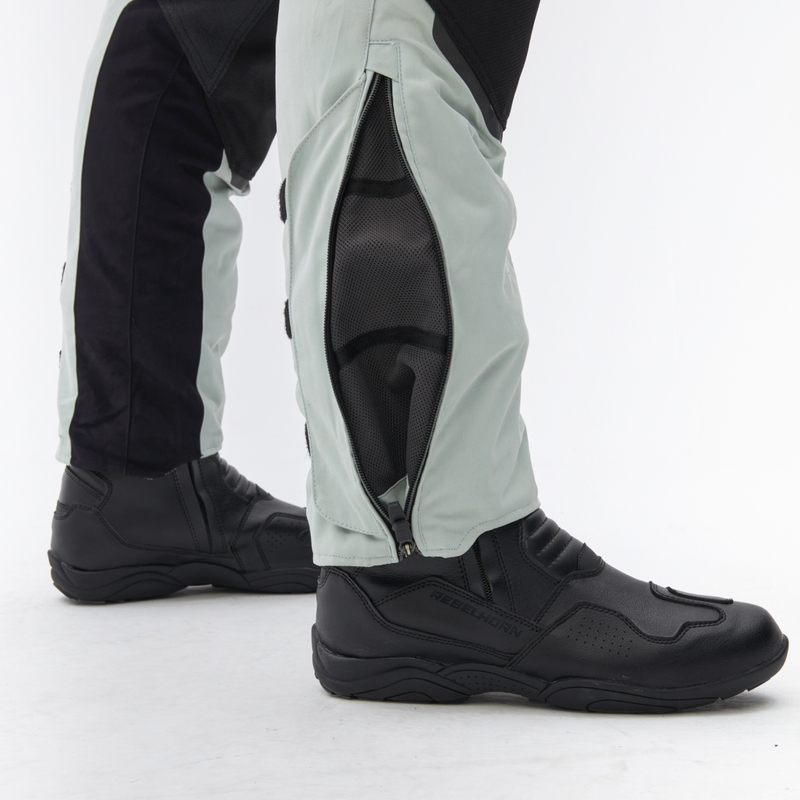 Rebelhorn Range Grijs-Zwart-Rode Motorbroek