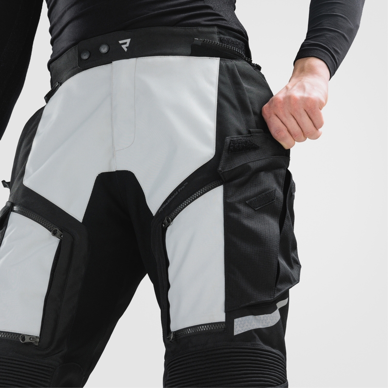 Rebelhorn Cubby V motorbroek zwart-grijs
