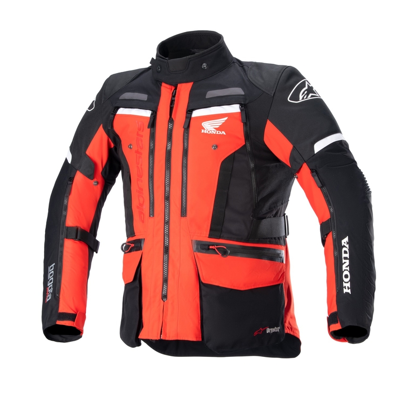 Alpinestars Bogota PRO Drystar Honda motorjas fluo rood-zwart collectie