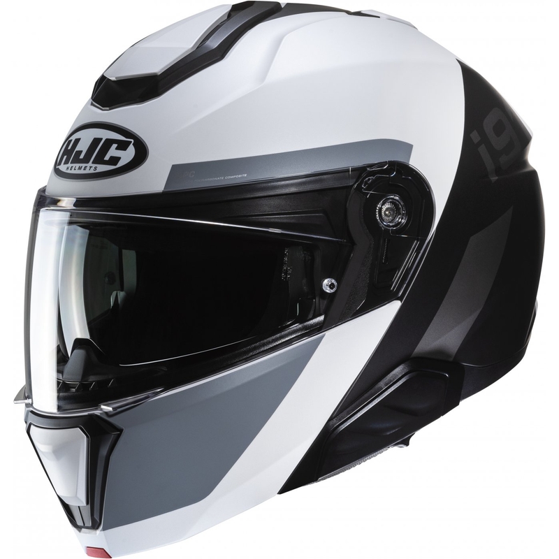 Opklaphelm HJC i91 Bina MC5SF wit-grijs-zwart