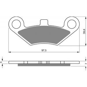Brzdové destičky GOLDFREN AD