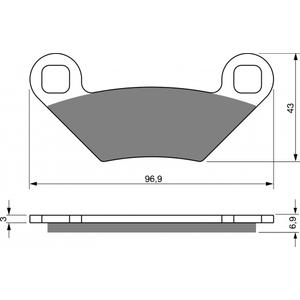 Brzdové destičky GOLDFREN AD