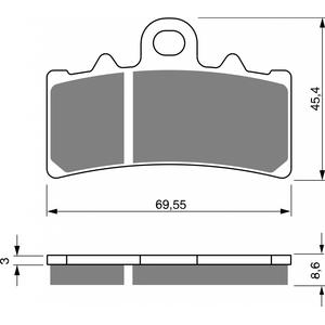 Brzdové destičky GOLDFREN AD
