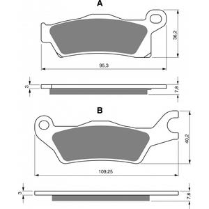 Brzdové destičky GOLDFREN AD