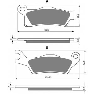 Brzdové destičky GOLDFREN AD