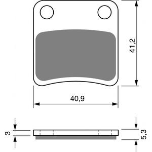 Brzdové destičky GOLDFREN AD