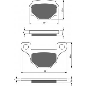 Brzdové destičky GOLDFREN S33 OFF-ROAD
