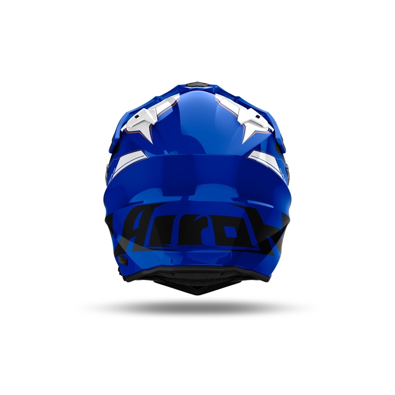 Endurohelm Airoh Commander 2 Reveal glanzend blauw