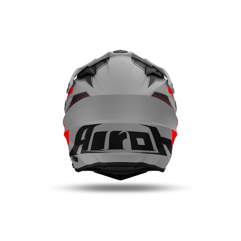 Endurohelm Airoh Commander 2 Reveal mat rood fluo