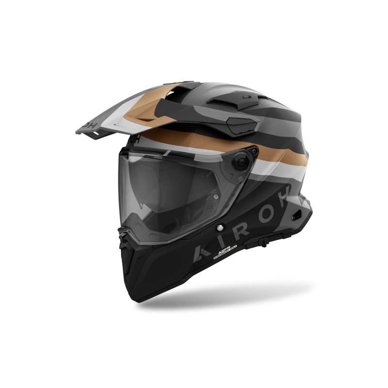 Endurohelm Airoh Commander 2 Doom mat goud