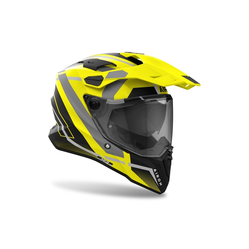 Endurohelm Airoh Commander 2 Mavick mat geel