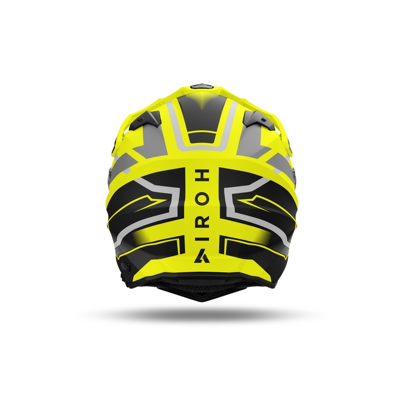Endurohelm Airoh Commander 2 Mavick mat geel