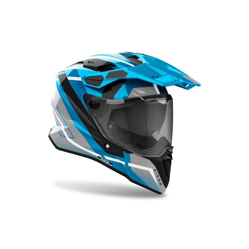 Endurohelm Airoh Commander 2 Mavick glanzend blauw
