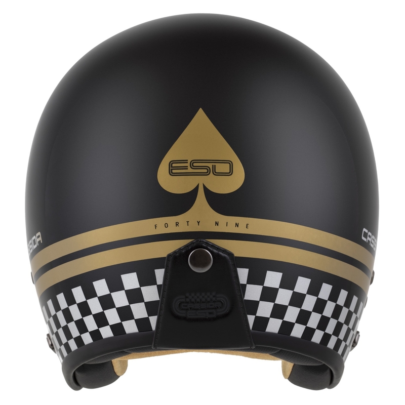 Open helm Cassida Eso Forty Nine zwart parelgoudgrijs