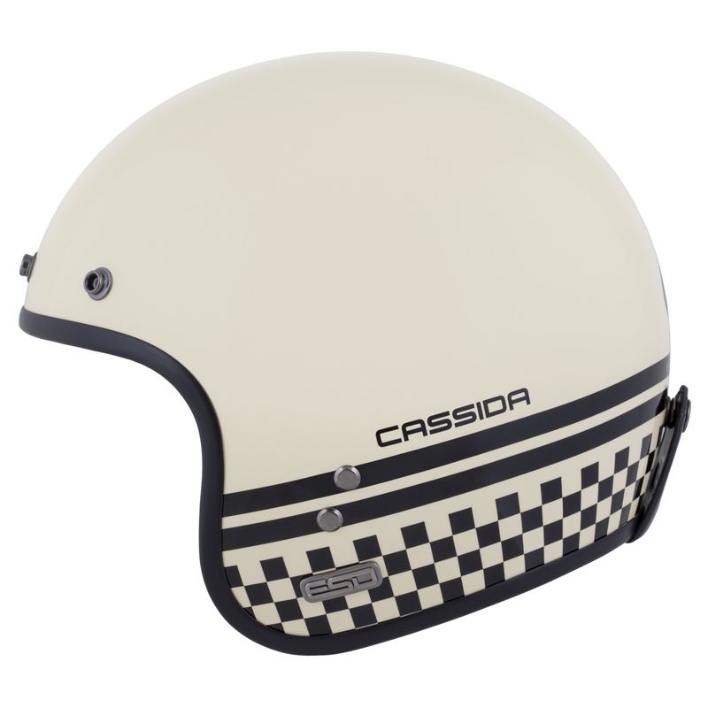 Open helm Cassida Eso Forty Nine crème-zwart