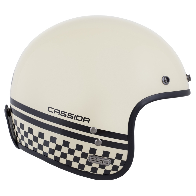 Open helm Cassida Eso Forty Nine crème-zwart