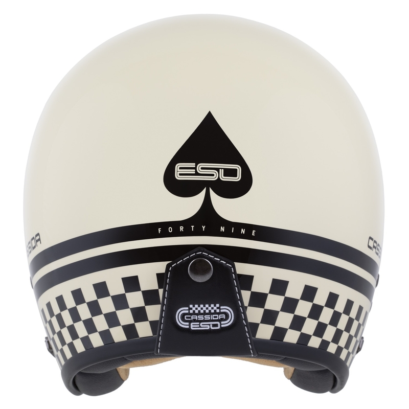 Open helm Cassida Eso Forty Nine crème-zwart