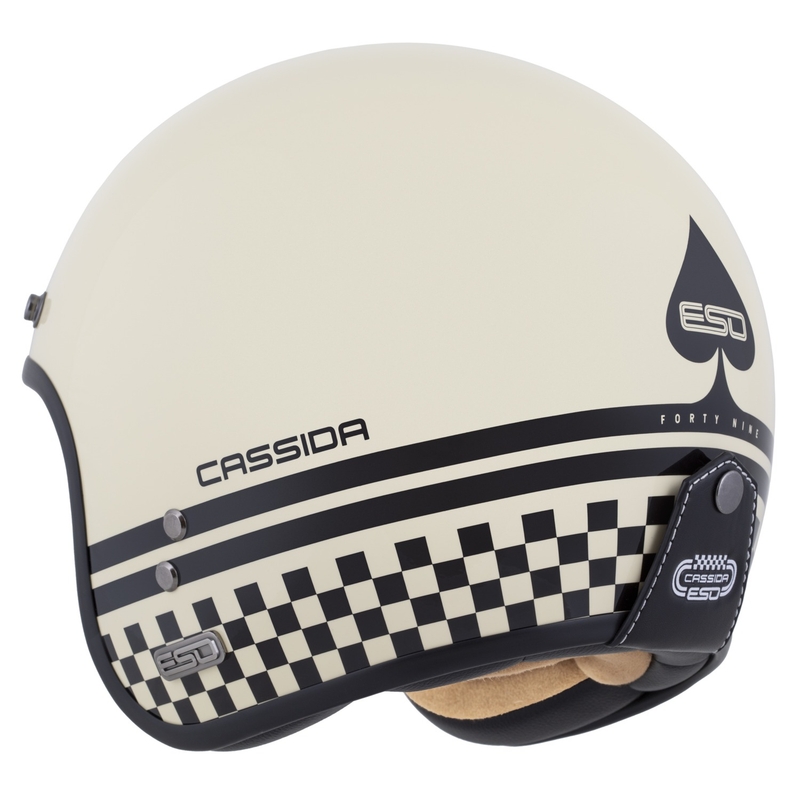 Open helm Cassida Eso Forty Nine crème-zwart